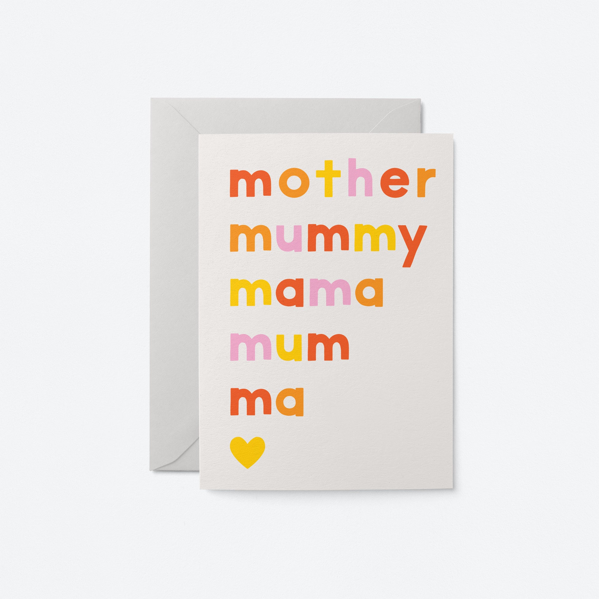 Mother, mummy, mama - Greeting card