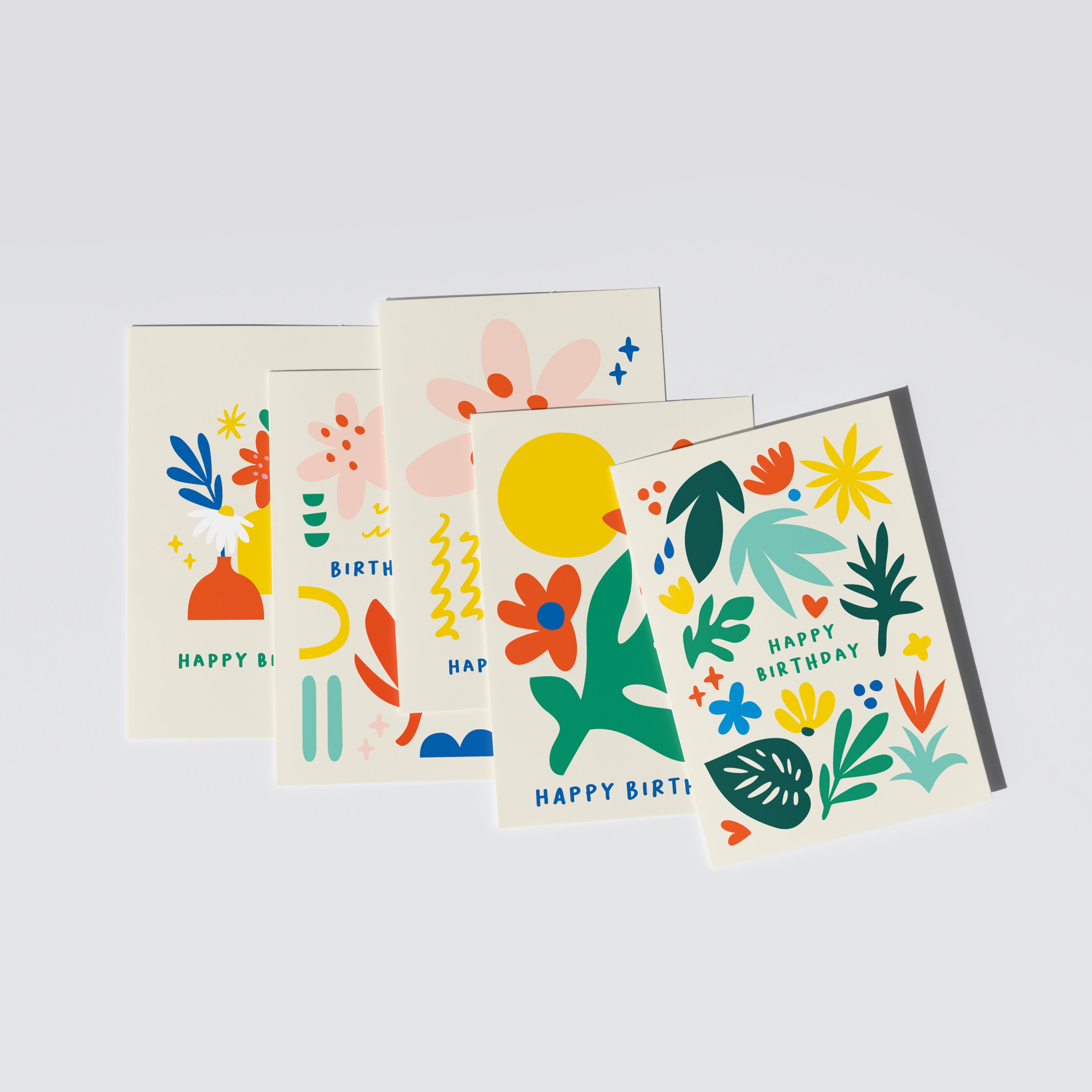 Birthday card bundle - Pack of 5 - Greeting cards