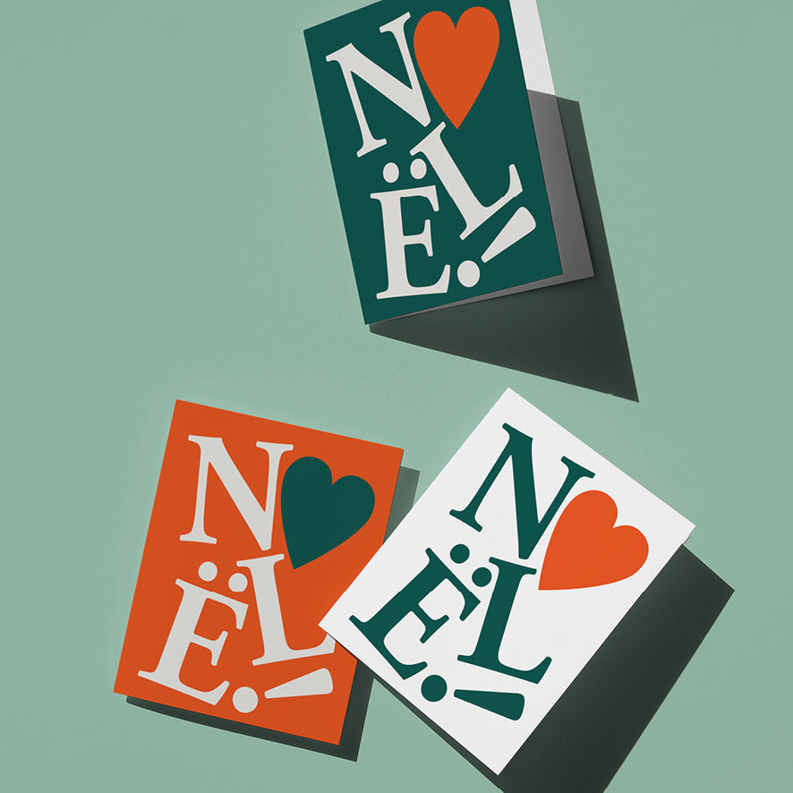 Noël - Set of 3 Greeting cards