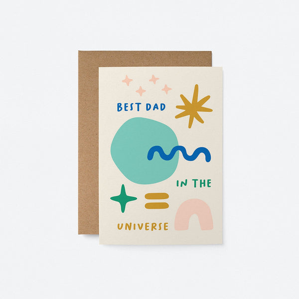 Bets dad in the universe - Greeting card for Father