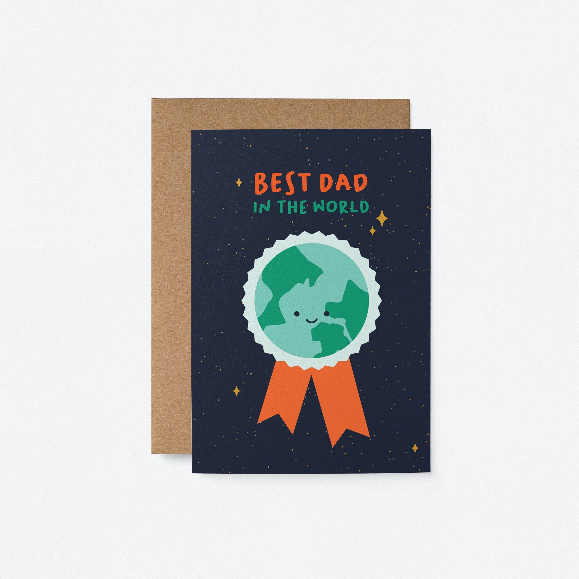 Bets dad in the world - Greeting card for Father