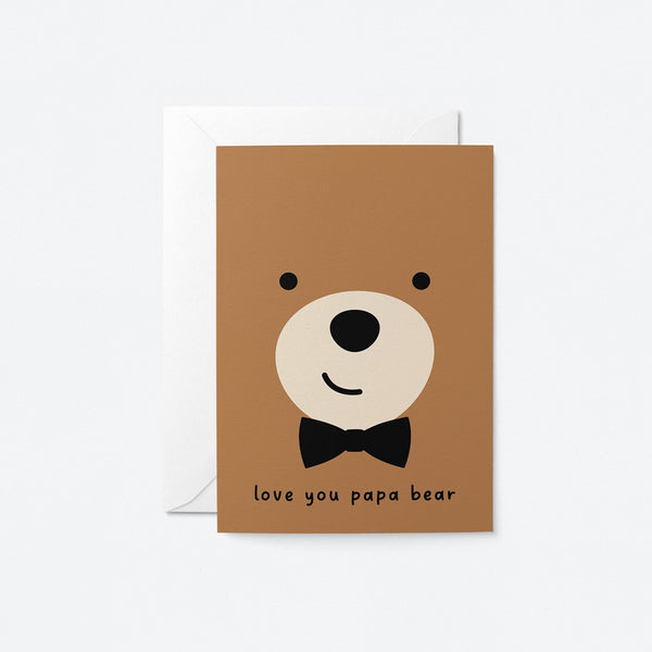 Love you Papa Bear - Greeting card for Father