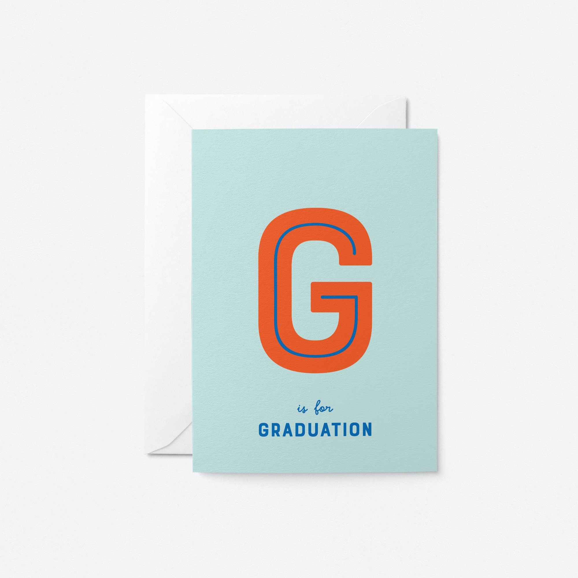 G is for Graduation - Alphabet Greeting card