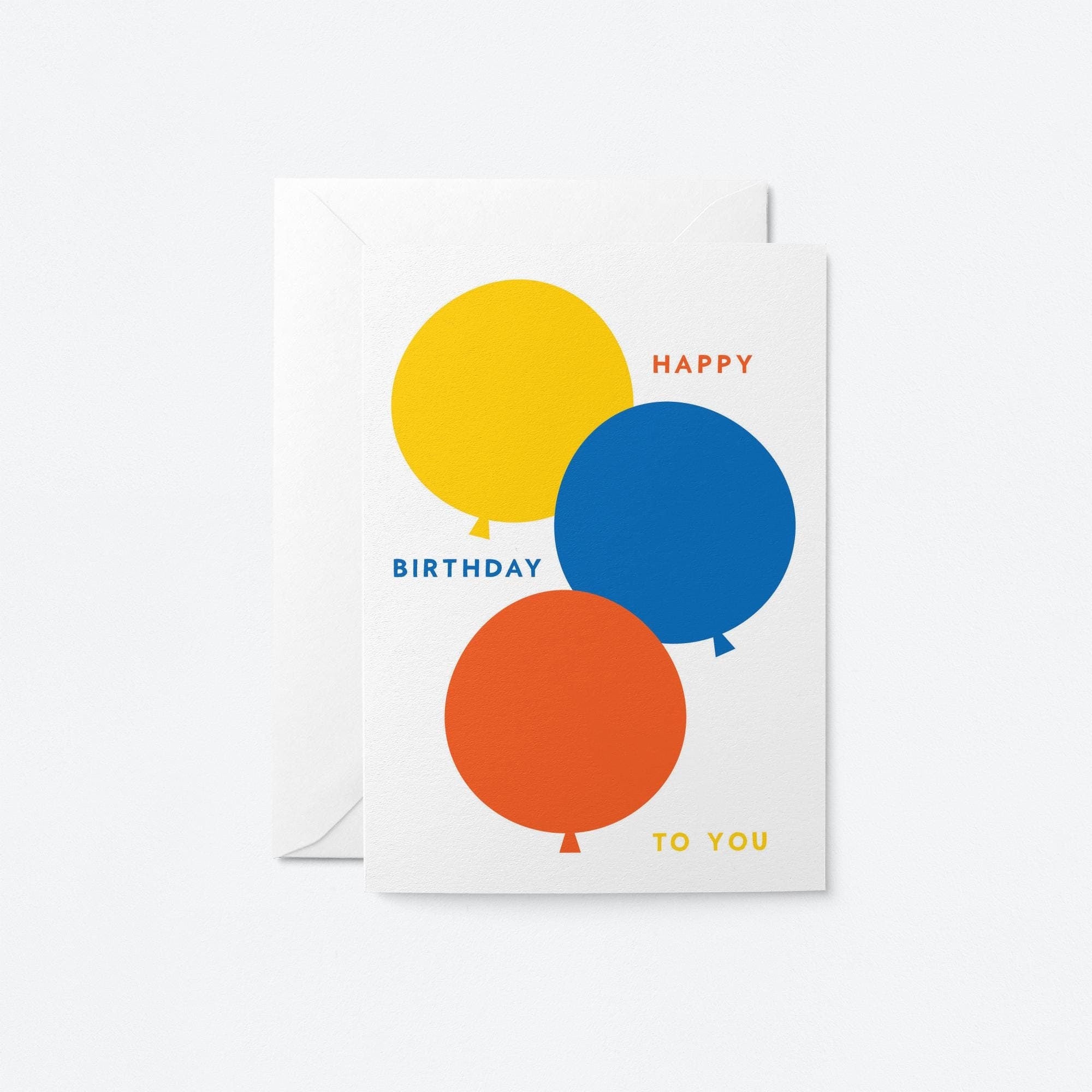 Happy Birthday balloons - Greeting card