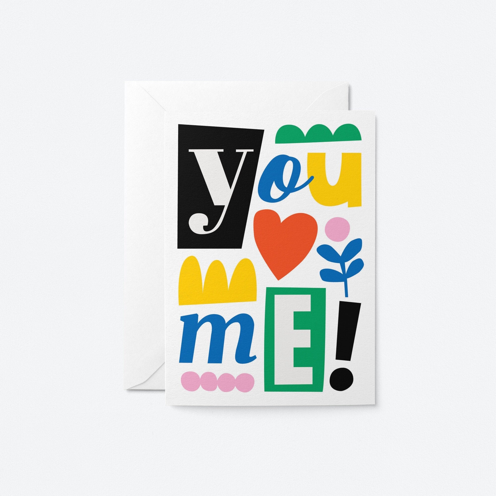 You + Me - Love & anniversary card