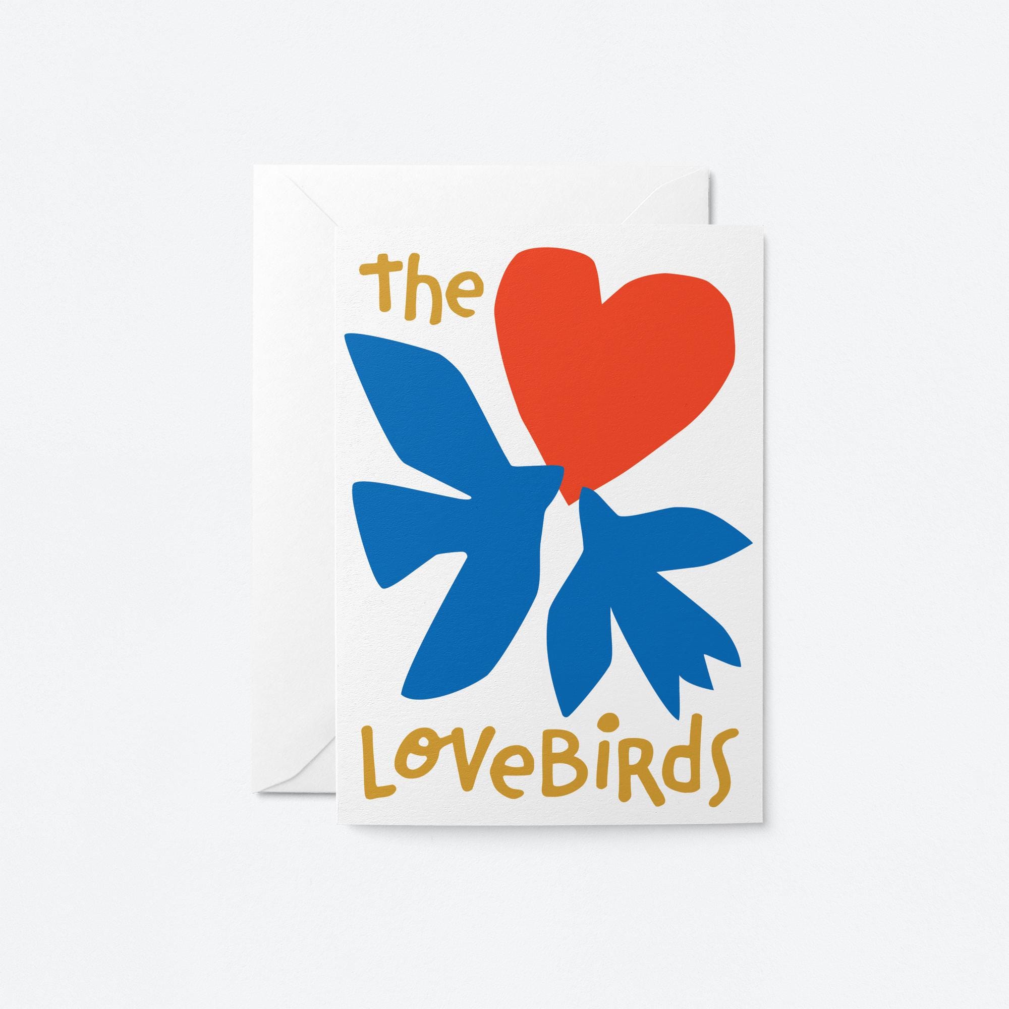 The Lovebirds - Greeting card