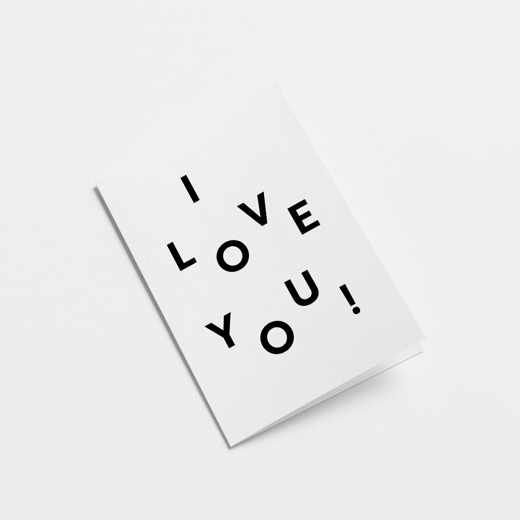 I love you - Love & anniversary card