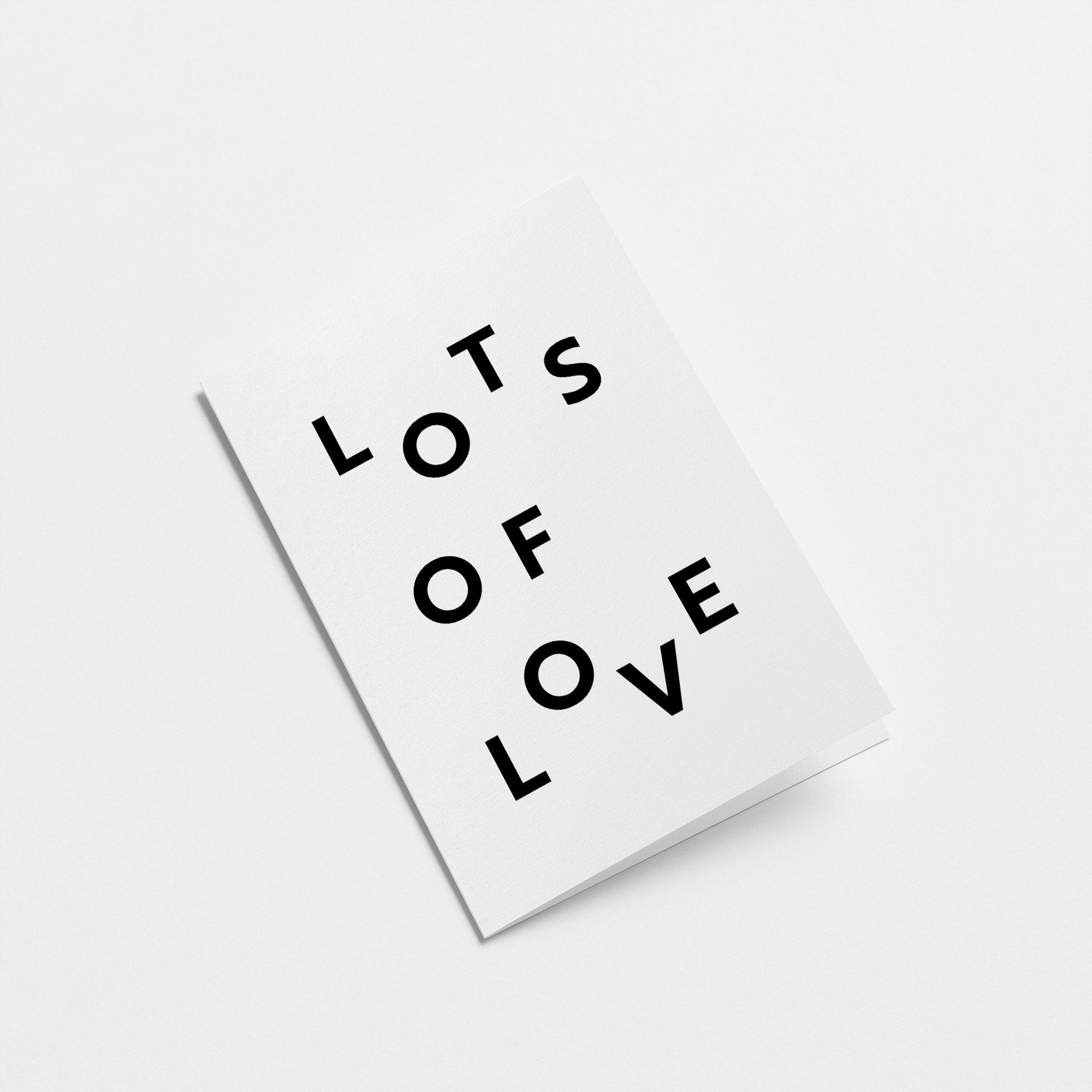 Lots of love - Greeting card