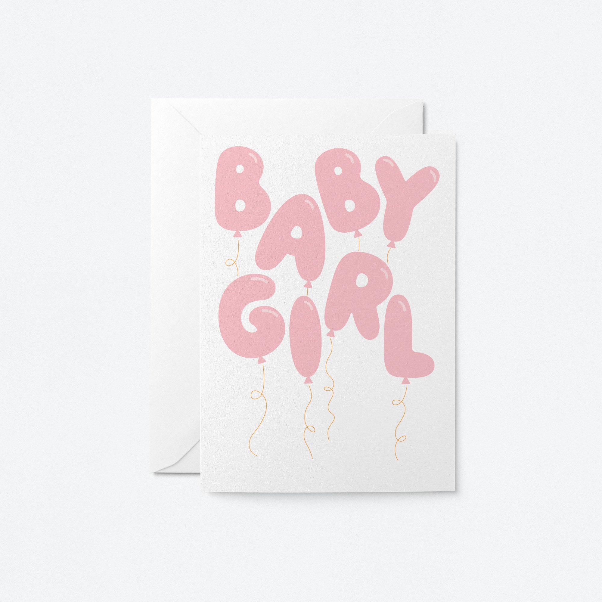 Baby girl - New Baby card