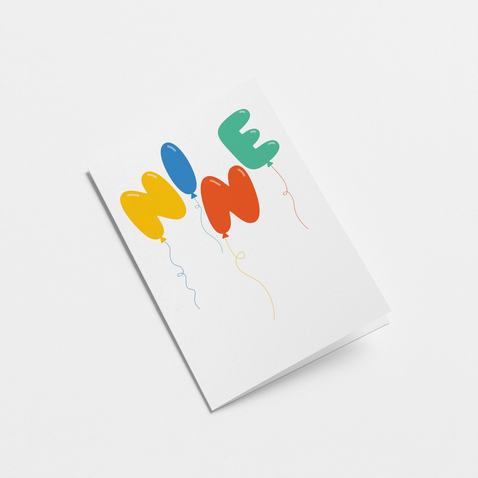 Nine - 9th Birthday card - Kids age card