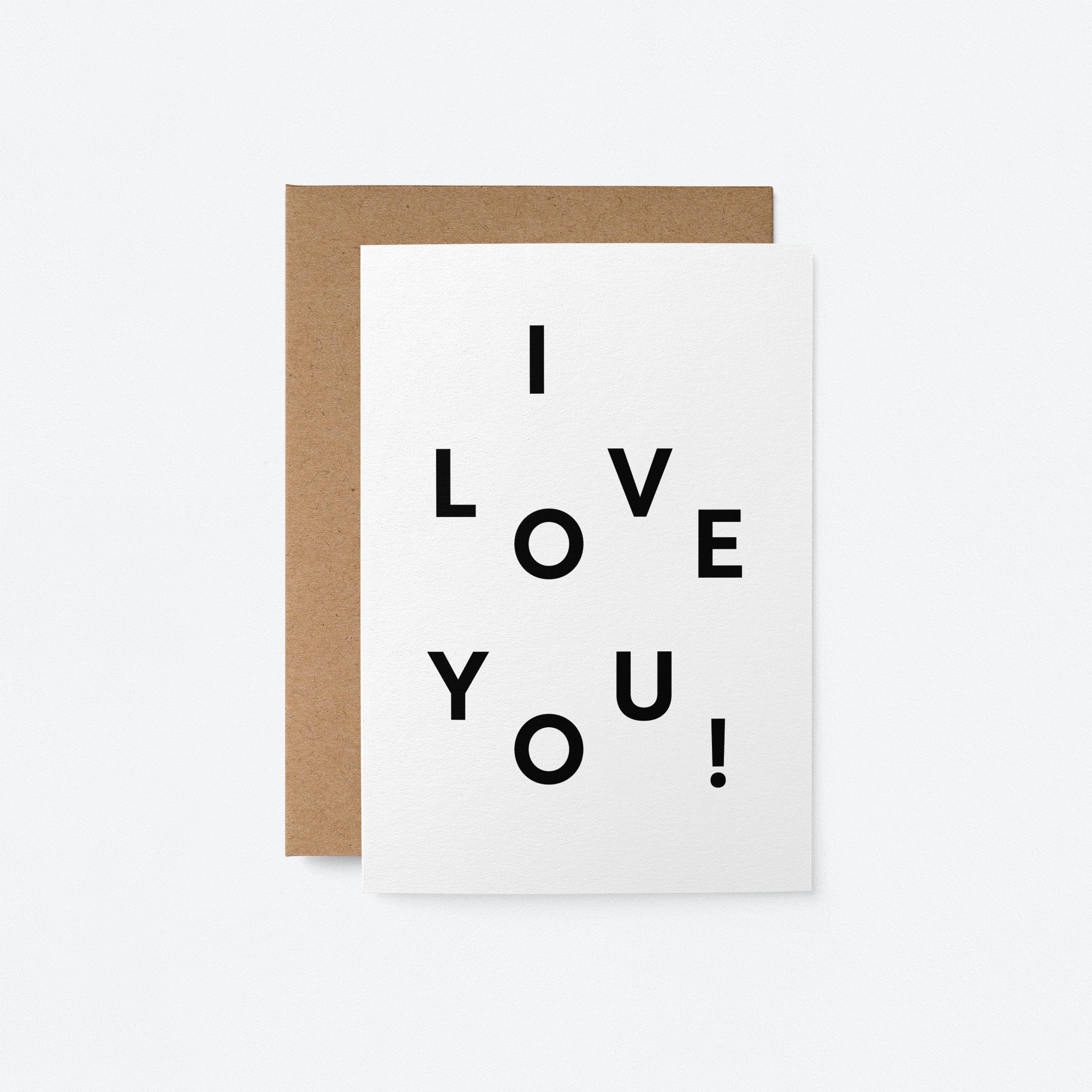 I love you - Love & anniversary card