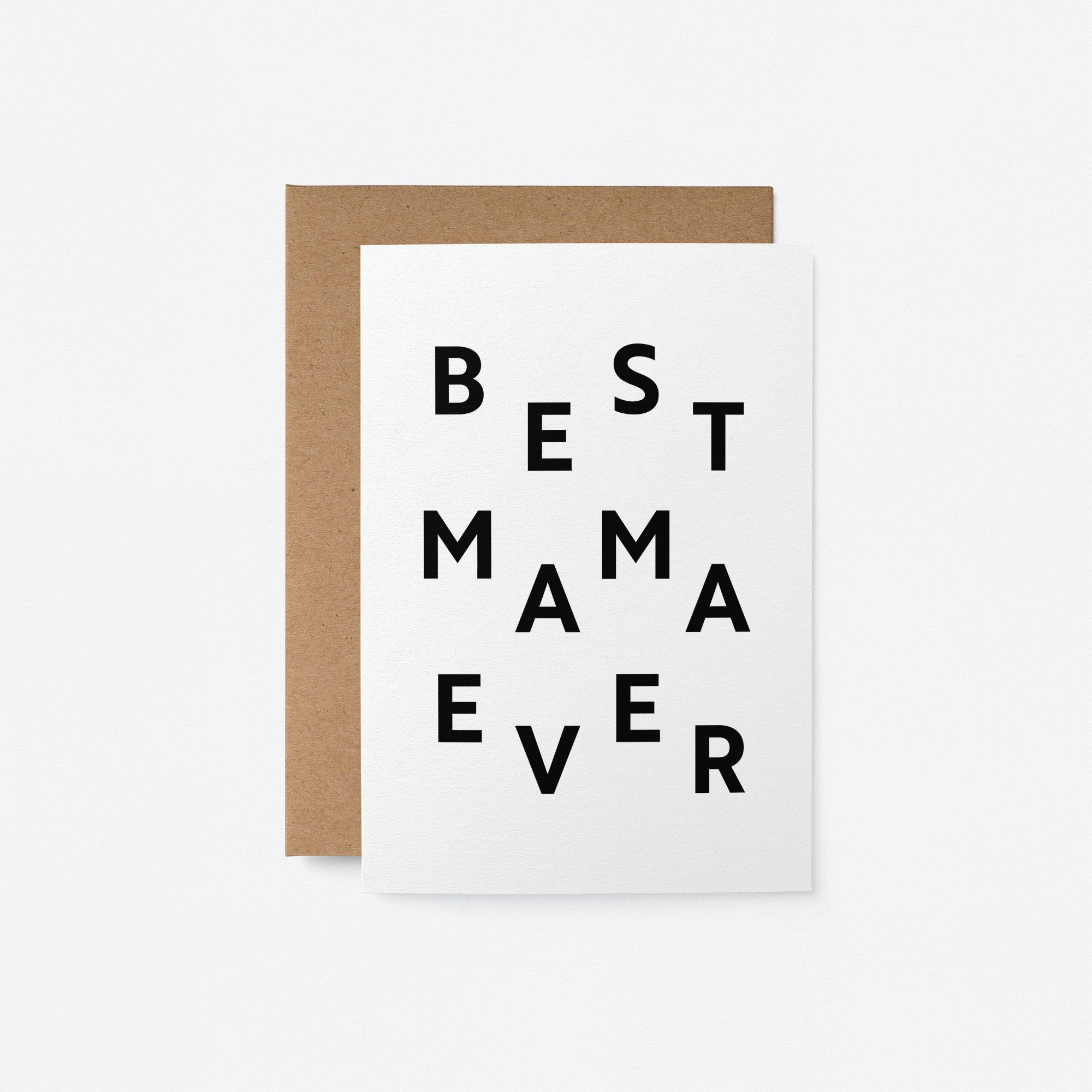 Best Mama Ever - Mother's Day card - Birthday card for Mother