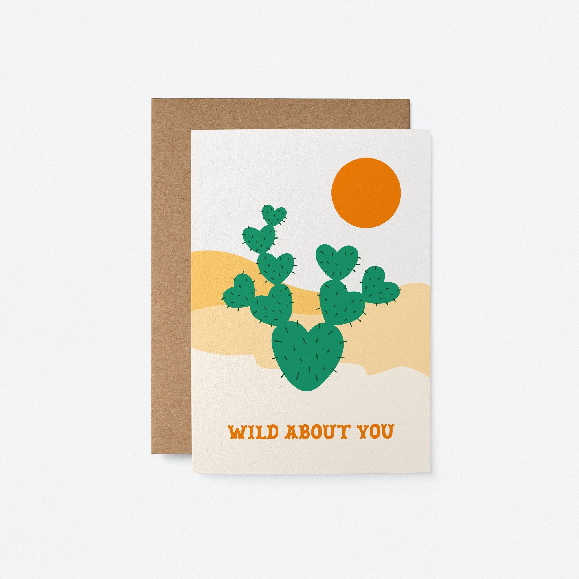 Wild about you - Love & anniversary card