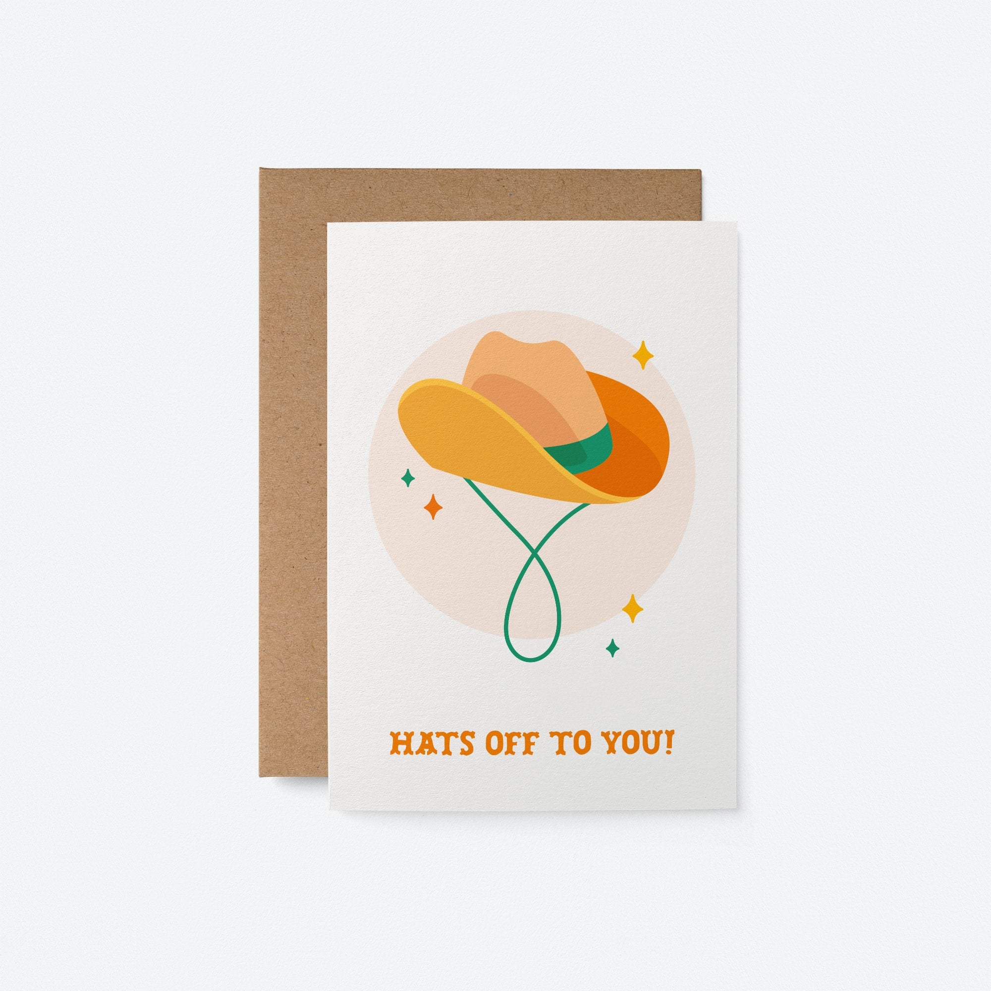 Hats of to you - Congratulations &  Graduation card