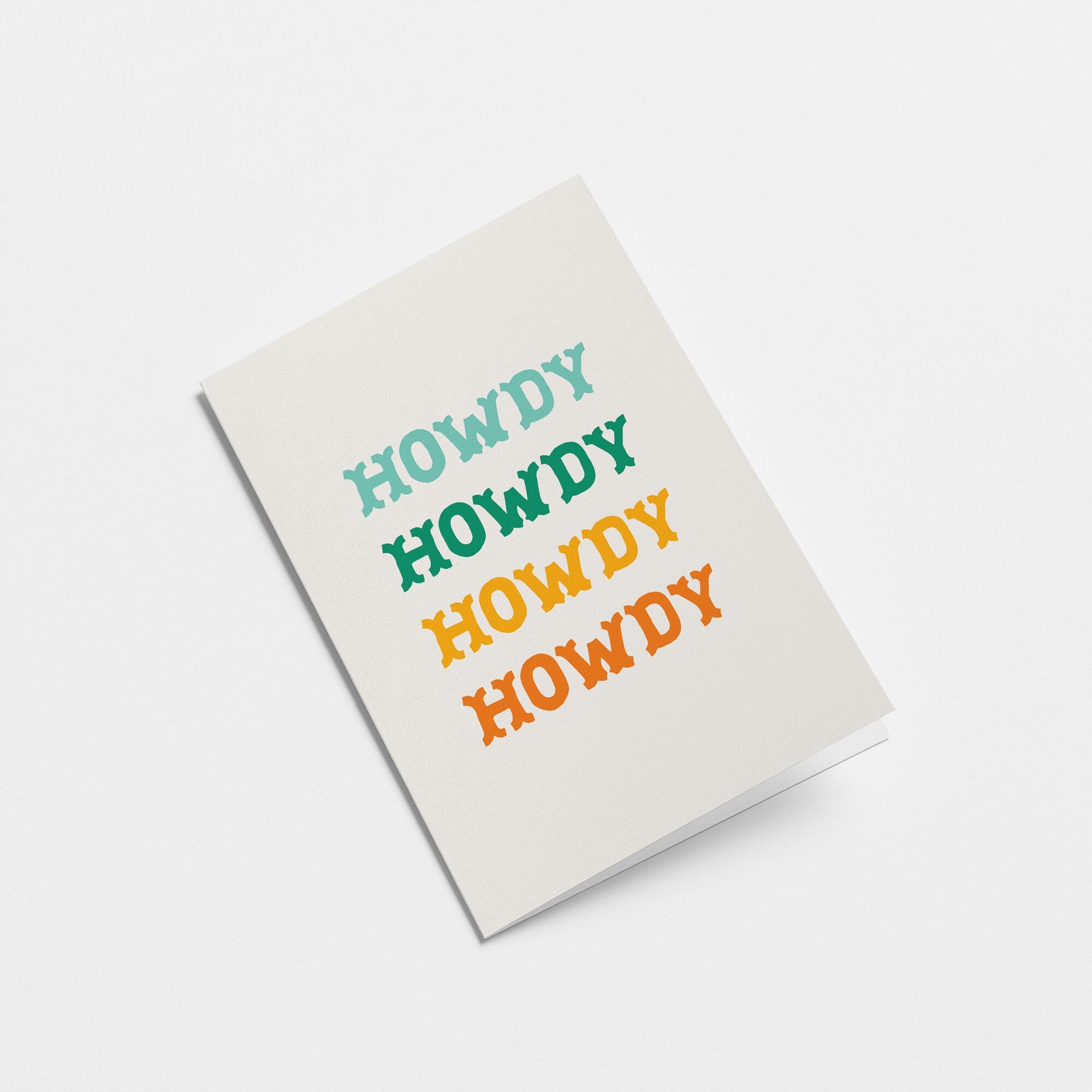 Howdy - Greeting card