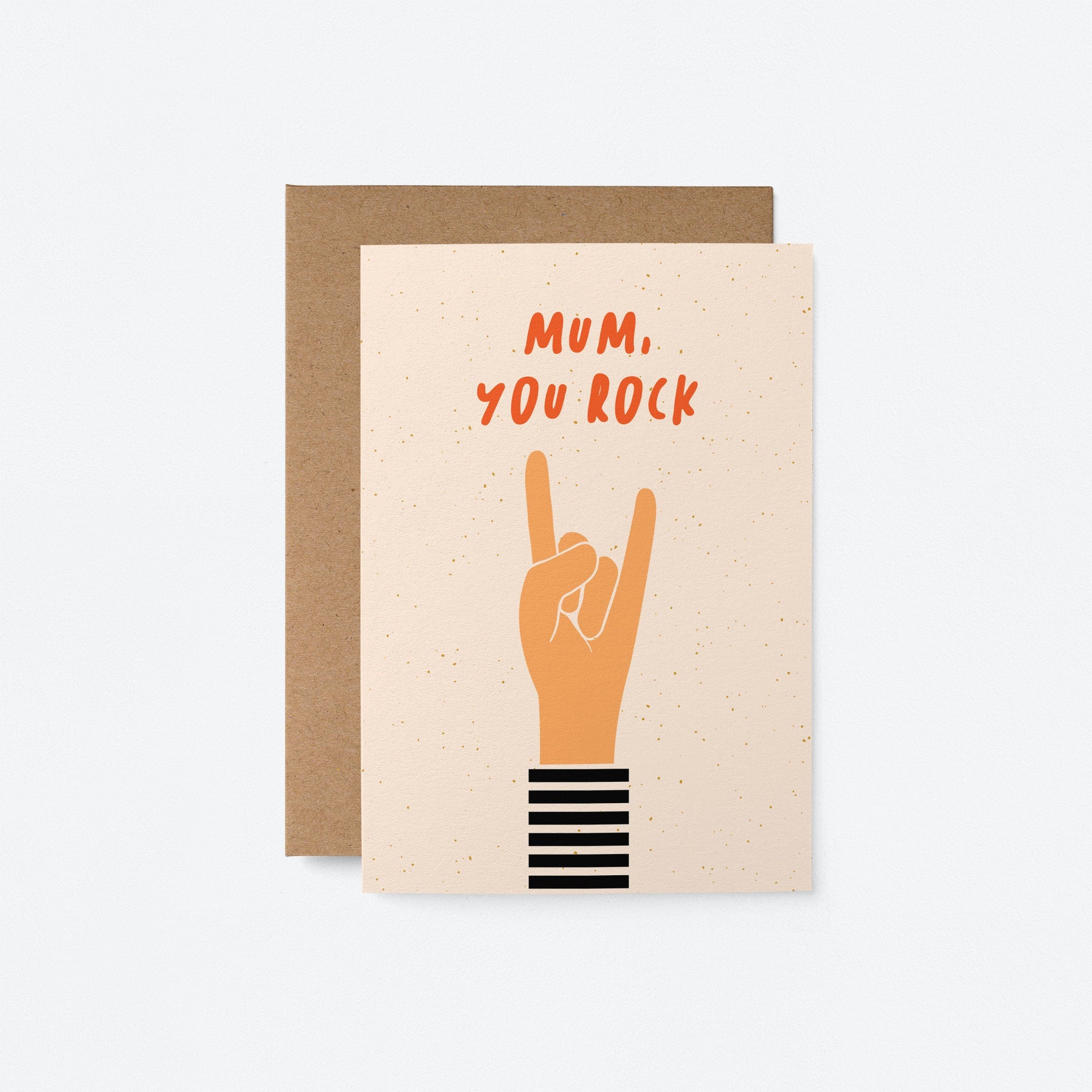 Mum You Rock - Mother's Day card