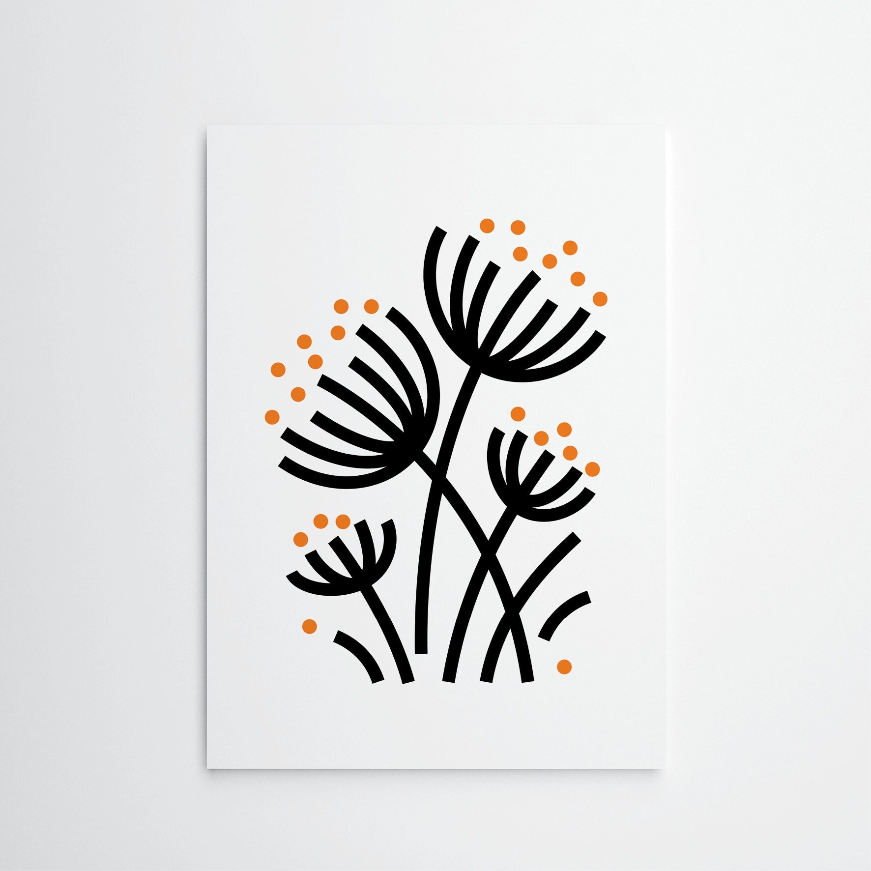 Dandelions⎜A4 print, Home decor, Wall decoration