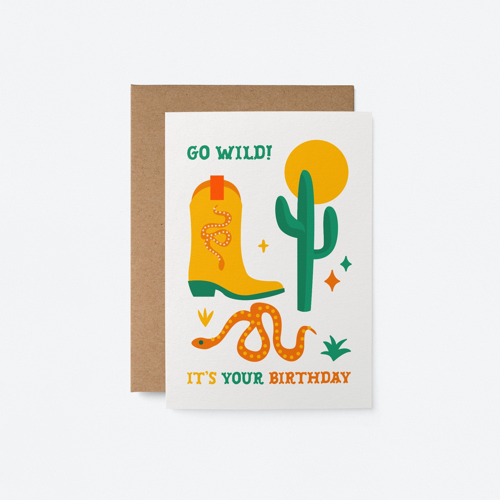 Go wild! It's your birthday - Greeting card