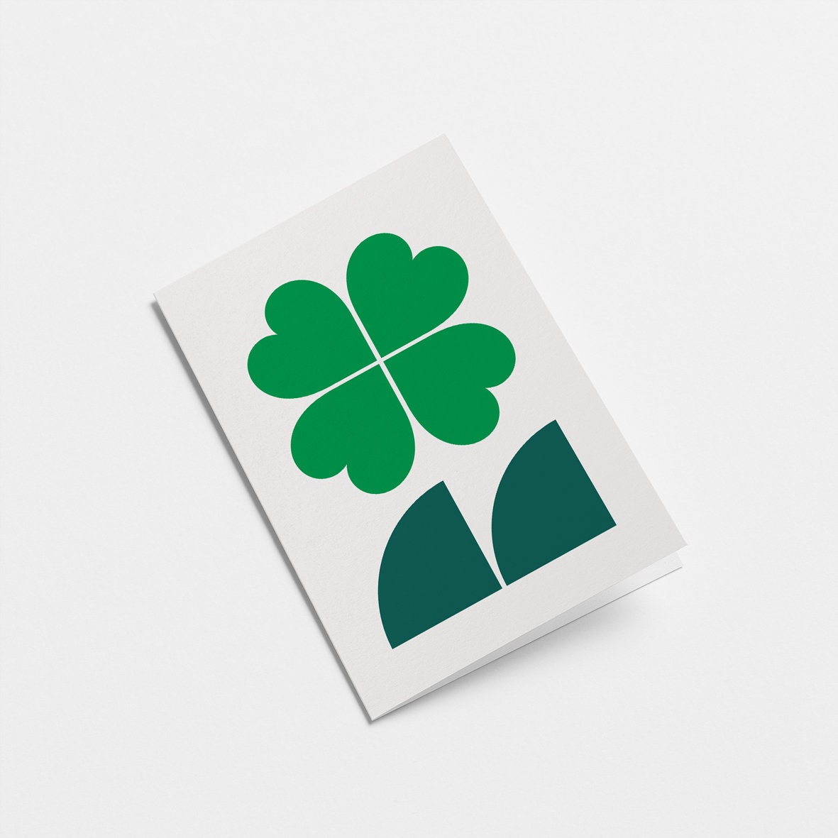 Four-leaf clover - Good luck card