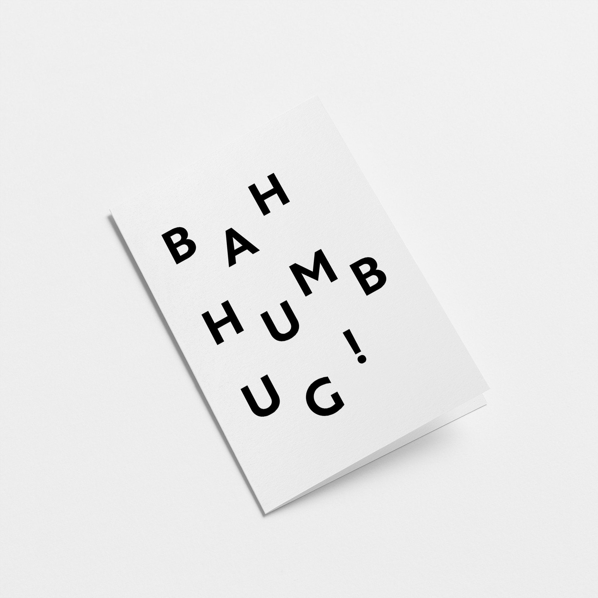 Bah Humbug! - Christmas card