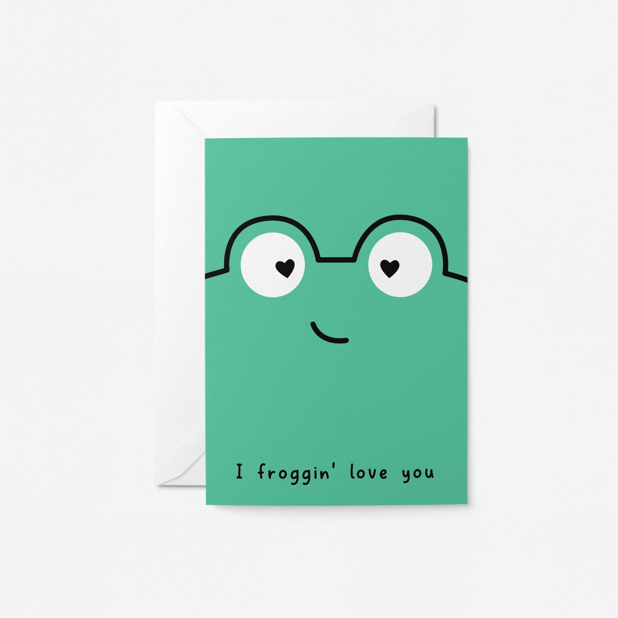 I froggin' love you - Anniversary, Valentine's Day Greeting card