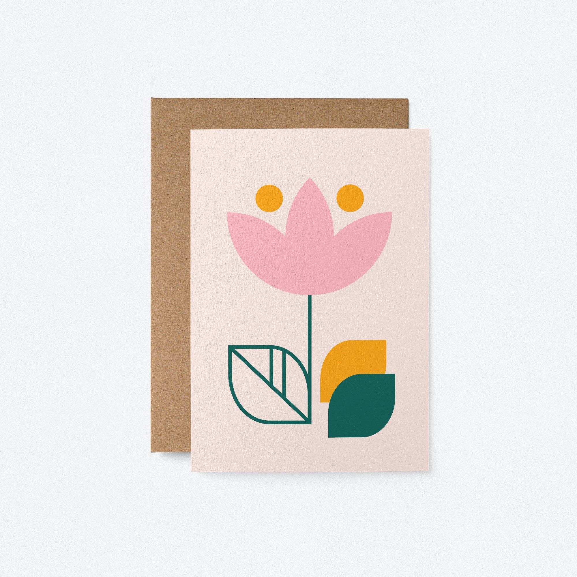 Surprise Pack of 5 Flower Cards - Blank