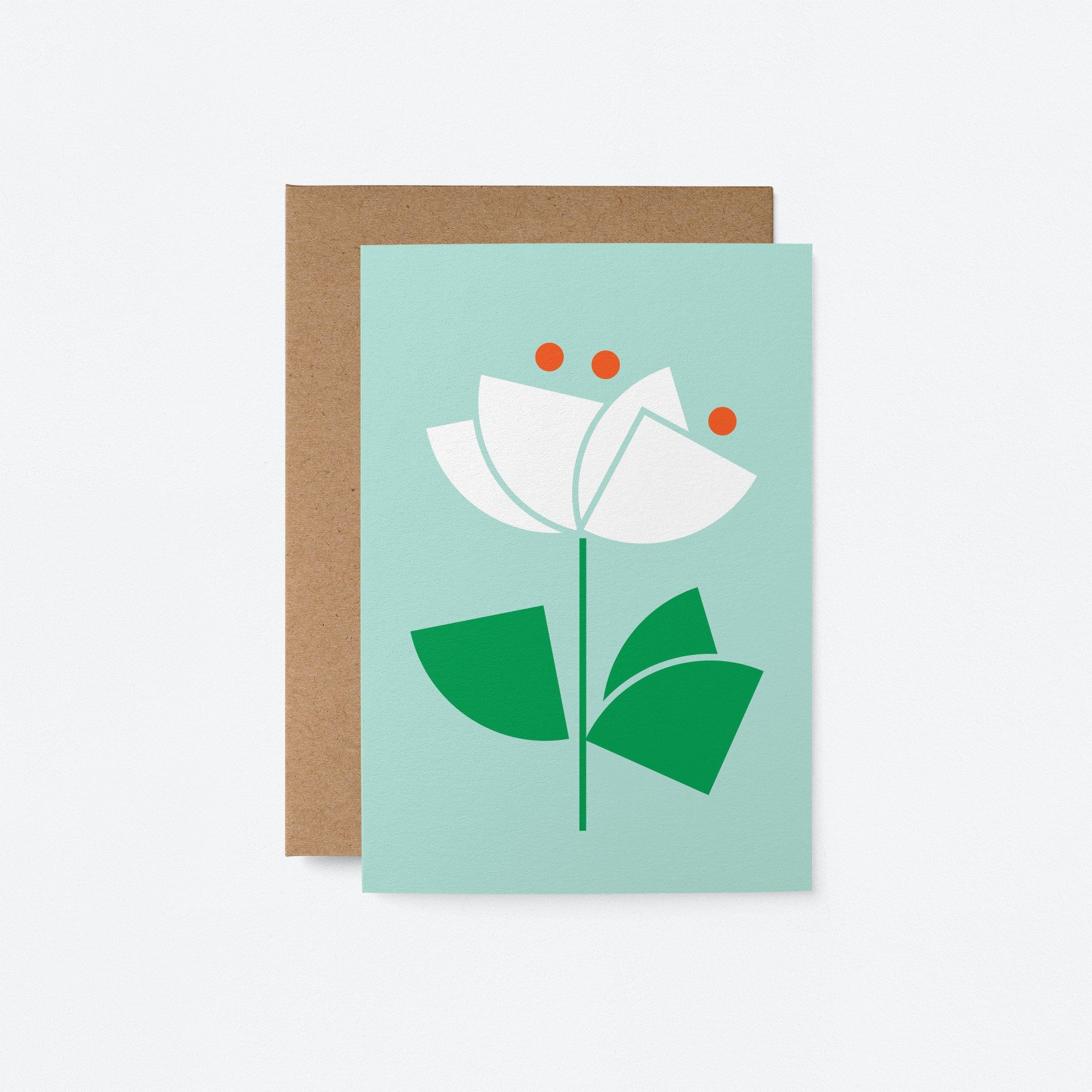 Surprise Pack of 5 Flower Cards - Blank