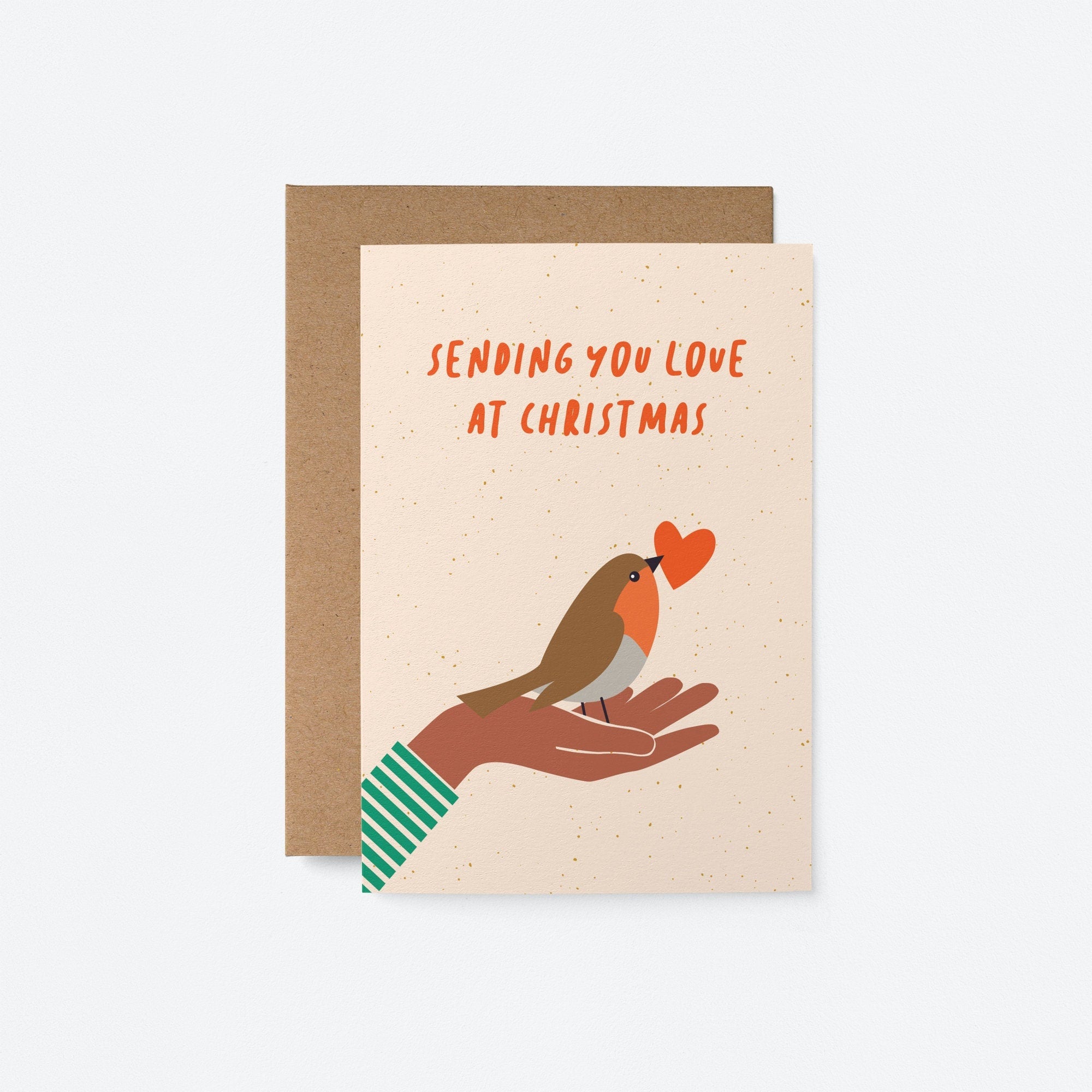 Sending you love at Christmas - Holiday Greeting card