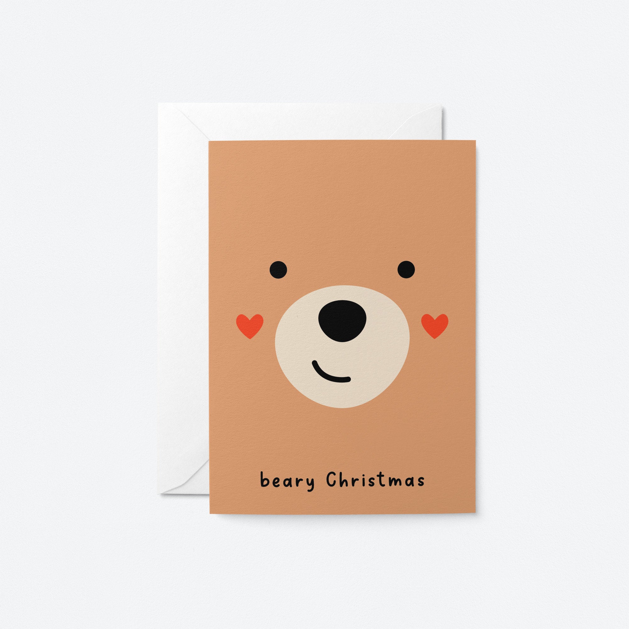 Beary Christmas - Holiday Greeting card for kids