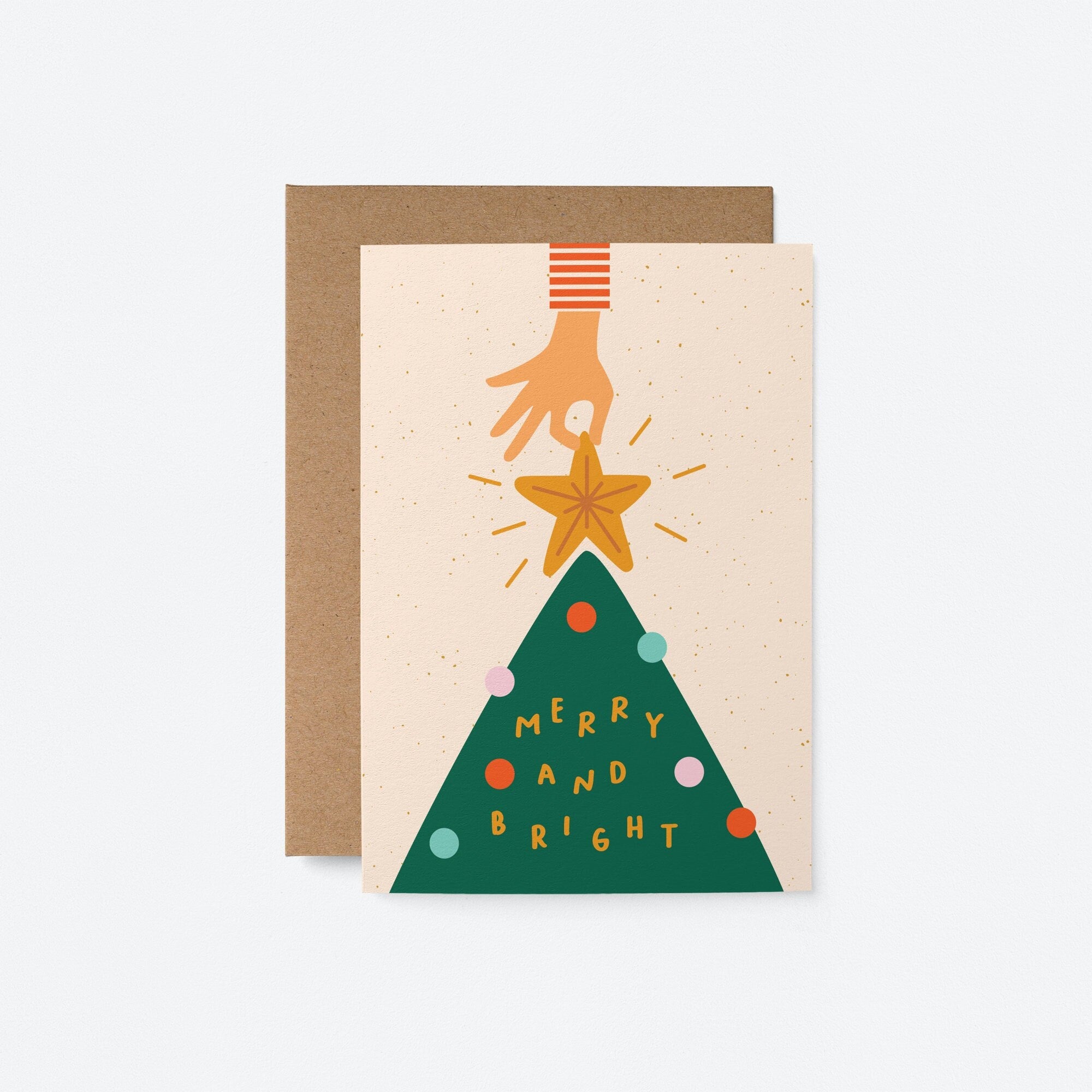 Merry and Bright - Greeting card