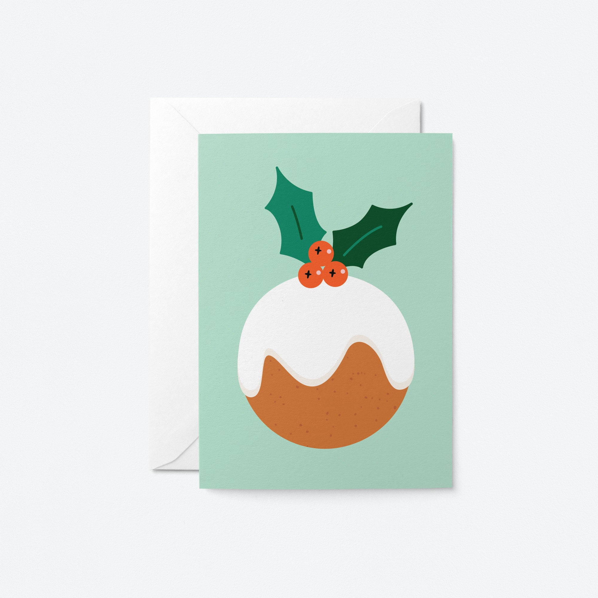 Christmas Pudding - Seasonal Greeting card