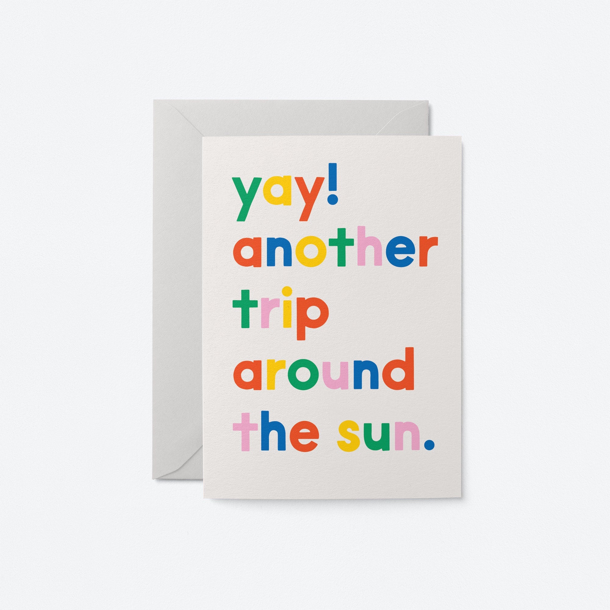 Another trip around the sun - Birthday Greeting card