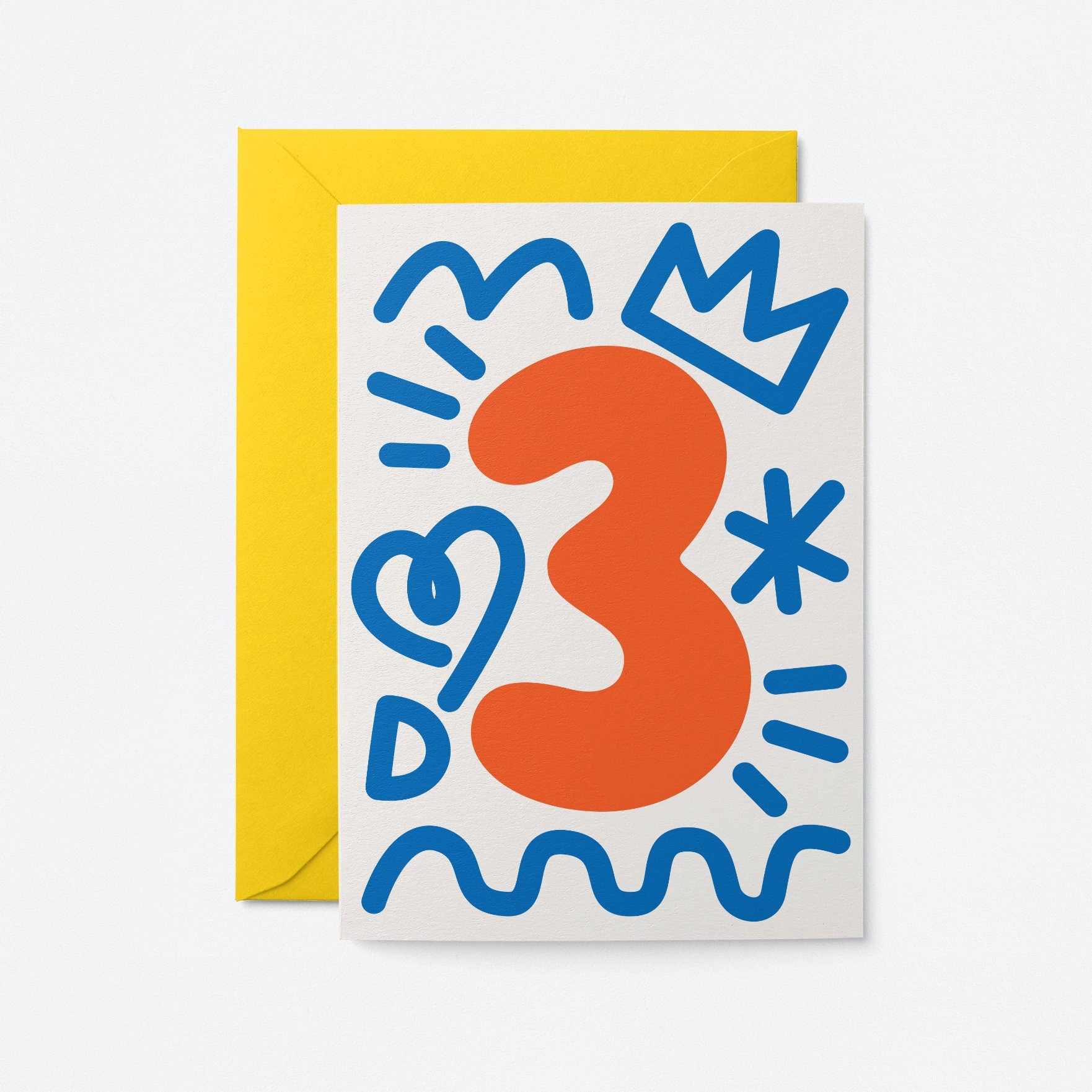 3rd Birthday card - Kids age card