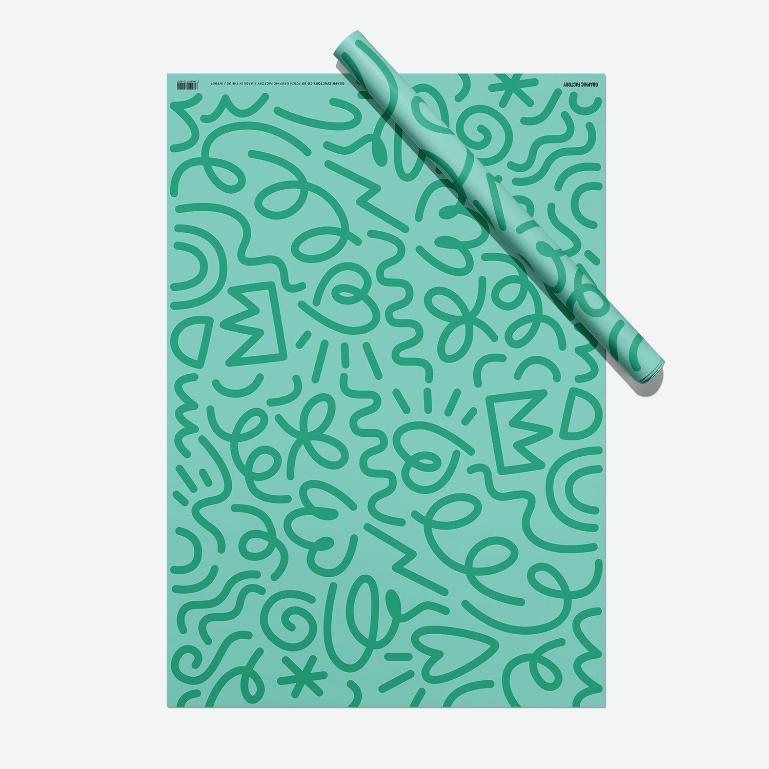 Doodles Gift Wrap Set of 2 | Wrapping Paper | Craft Paper