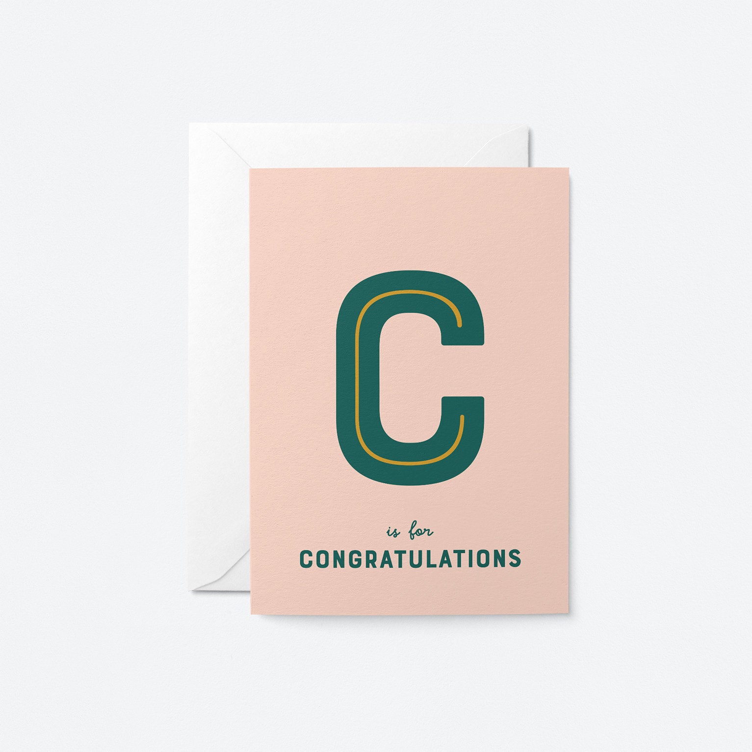 C is for Congratulations - Greeting card