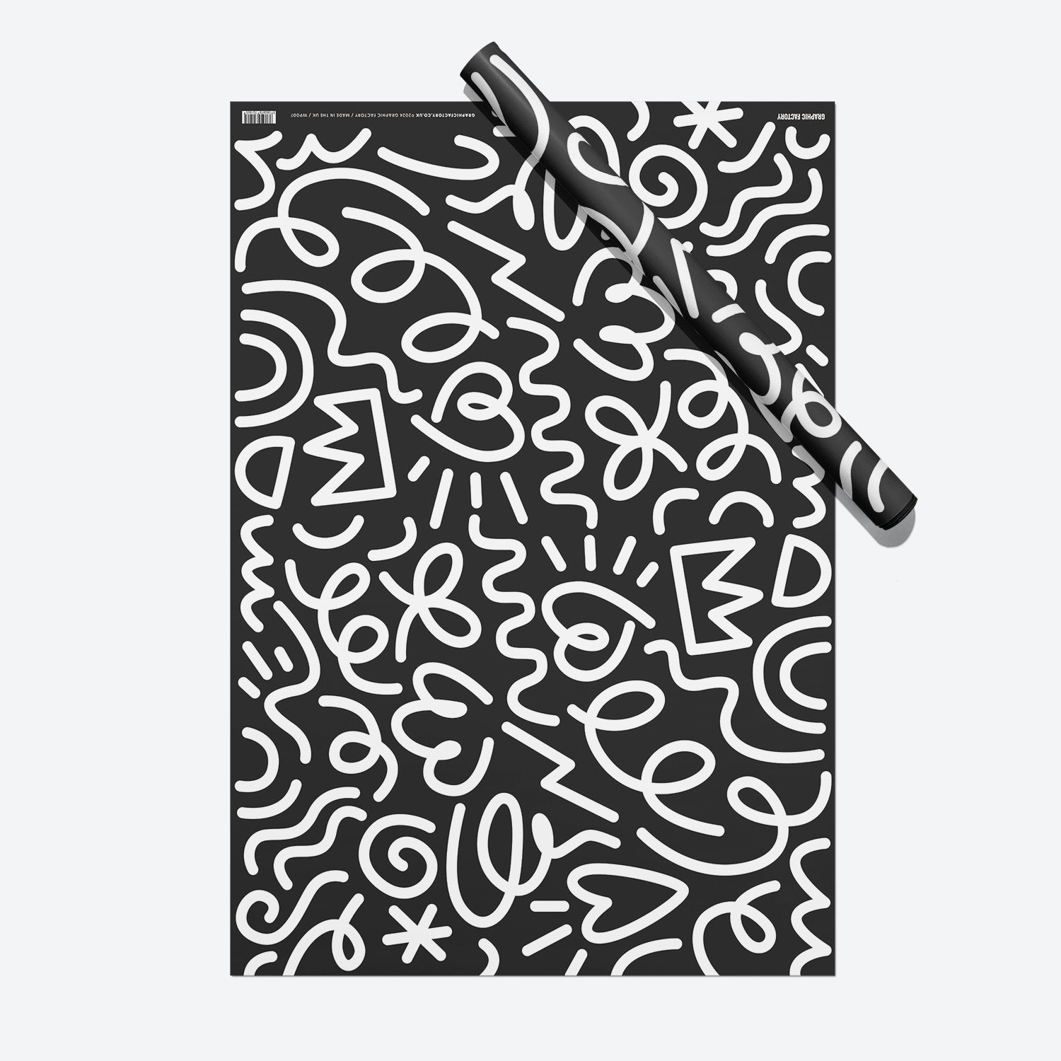 Doodles Gift Wrap Set of 2 | Wrapping Paper | Craft Paper